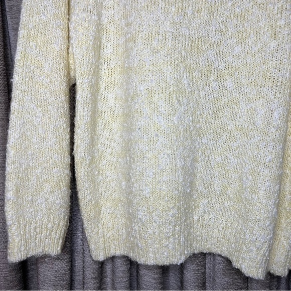 Vintage Pretense Yellow Boucle Pearl Button Cardigan Sweater Size 18W - Picture 9 of 12